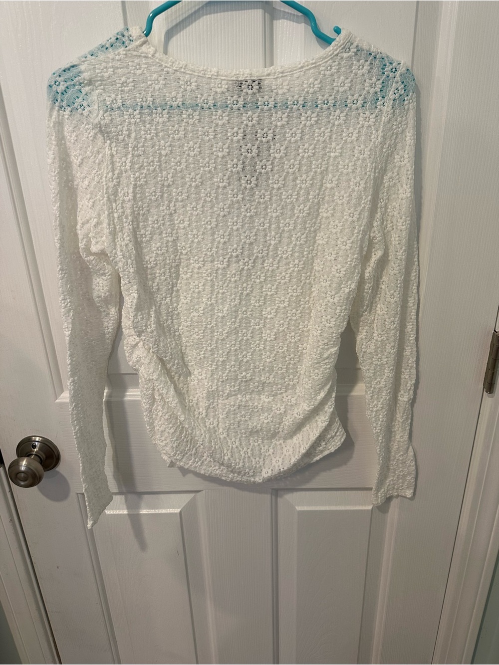 Rose & Olive White Lace Long-Sleeve Tee